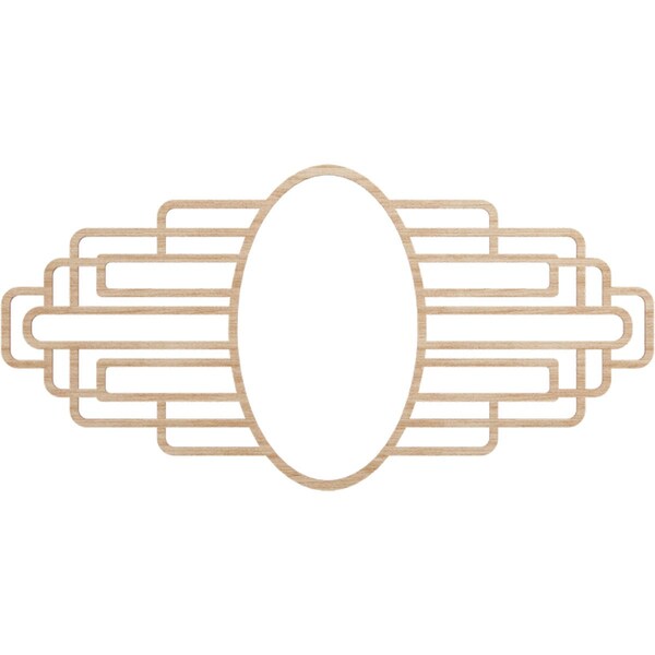 Ekena Millwork Elizabeth Wood Fretwork Pierced Ceiling Medallion, Alder, 36"W x 18"H x 9 7/8"IW x 17"IH x 1/4"T CMWP36X18X0250EBAL - main